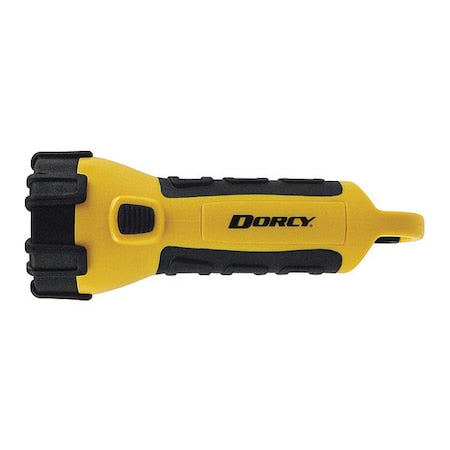 Yellow LED Flashlight, AA, 55lm