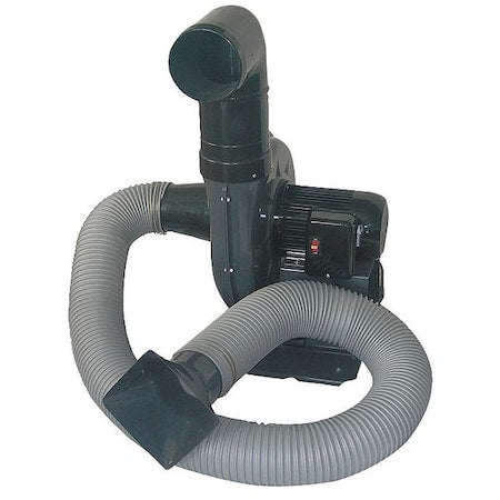 Fume/Smoke Exhauster, 9 ft L, 5in Dia Hose