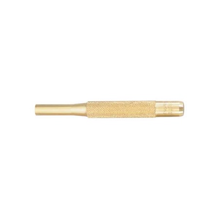 Brass Drive Pin Punch, 5/16 In Tip, 4 In L