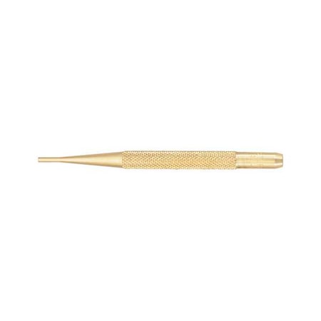 Brass Drive Pin Punch, 3/32 In Tip, 4 In L
