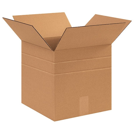 12 in x 12 in x 12 in Multi-Depth Box, Kraft, Corrugate, Single Wall, 32 ECT