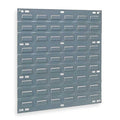 Steel Louvered Panel, 5/16 in D x 20 in H x 18 in W, Gray