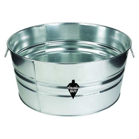 Utility Tub, 11 gal., Silver
