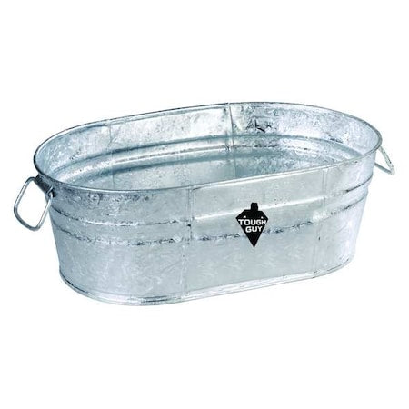 Utility Tub, 4 gal., Silver