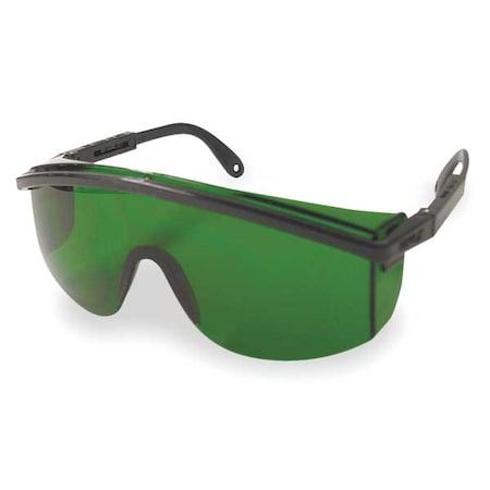 Astrospec 3000, Welding Safety Glasses, Anti-Scratch, Green (W3) Lens, Black Frame, Full-Frame