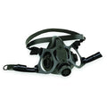 Half Mask Respirator, 7700 Series, Threaded, Silicone, NIOSH, Cartridges Not Included, Black, M