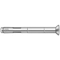 Dynabolt Sleeve Anchor, 3/8" Dia., 5" L, Carbon Steel Zinc Plated, 50 PK