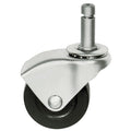 Swivel Stem Caster, Rubber, 2 in., 75 lb.