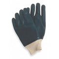 Condor Chemical Resistant Gloves, Cotton Jersey, 10.25 in L, Black, L, 1 PR