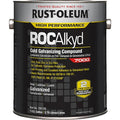 Cold Galvanizing Compound, High Performance, Exterior/Interior Solvent, Gray, Metallic, 1 gal