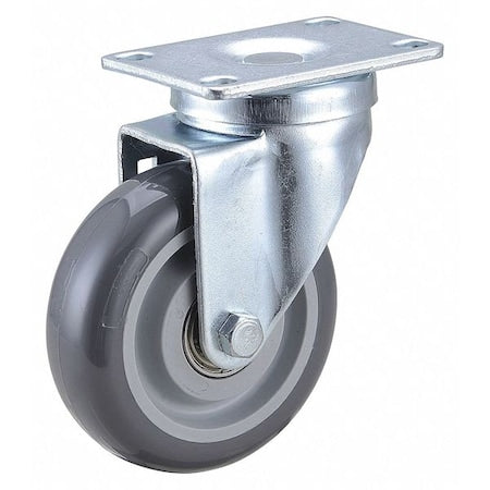 Swivel Plate Cstr, Polyurethane, 4in, 250lb