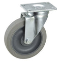 Swivel Plate Caster, TPR, 5 in Dia, 250 lb.