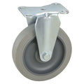 Rigid Plate Caster, TPR, 5 in., 250 lb.