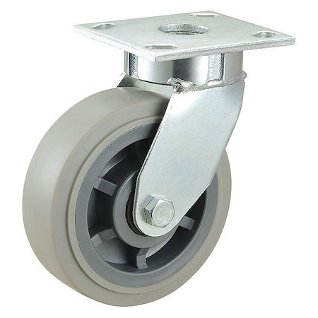Swivel Plate Caster, 600 lb., Ball