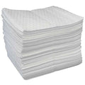 Sorbent Pad, 25 gal, 15 in x 19 in, Universal, White, Polypropylene