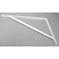 Heavy Duty Shelf Bracket, White, 500 Lb
