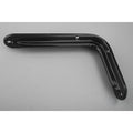 Heavy Duty Shelf Bracket, Black, 125 Lb