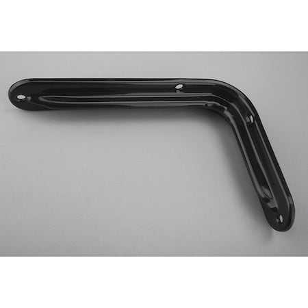 Heavy Duty Shelf Bracket, Black, 125 Lb