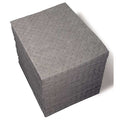 Sorbent Pad, 19 gal, 15 in x 19 in, Universal, Gray, 100 PK