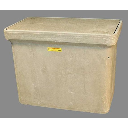 Underground Enclosure Assembly, Blank Cover, 24 in H, 32-1/4 in L, 19-1/4 in W, 8,000 lb