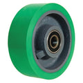 Caster Whel, Plyurthan, 6 in., 1200 lb., Grn