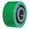 Castr Whel, Polyurethan, 4 in., 750 lb., Grn