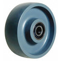 Caster Wheel, Steel, 6 in., 2500 lb., Slvr