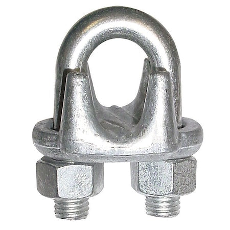 Wire Rope Clip, U-Bolt, 1/8In, Forged Steel