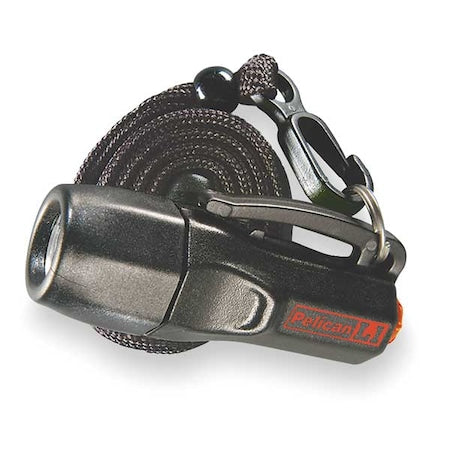 Keychain Flashlight, LED, Black, LR44