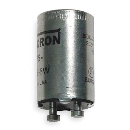 Fluorescent Lamp Starter, 8W, 2 Pins