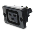 Straight Blade Receptacle, Non-NEMA, 20 A, 250V AC, 2 Pole, 3 Wire, Flush Mount, Grounded