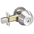Deadbolt, Med.Duty, Satin Chrome