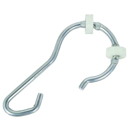 Shower Hooks with Wheels, Aluminum, PK13
