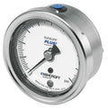 Industrial Pressure Gauge, 0 to 60 psi, 2 1/2 in Dial, 1/4 in NPT, Lower Back Location