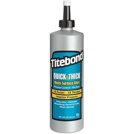 Floor Adhesive, Quick and Thick Series, Light Tan, 24 hr Full Cure, 28 oz, Cartridge