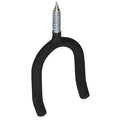 Screw In Hook, Black Vinyl Coated