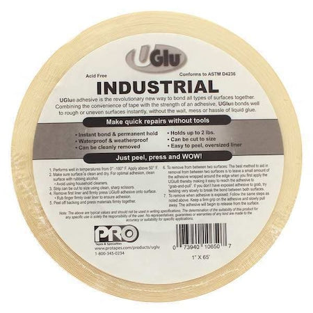Film Tape, Amber, 21-5/8 yd L, 1 in W