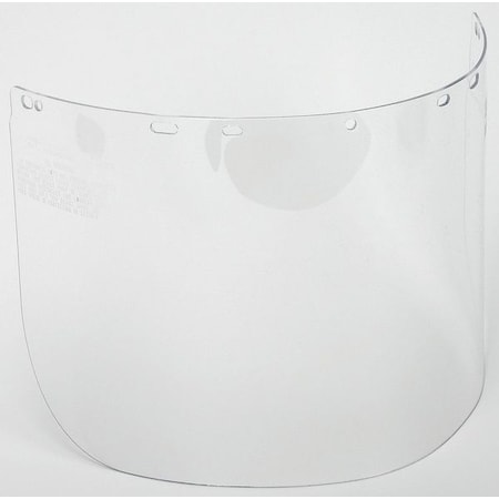 Face Shield Visor, Clear Visor, Polycarbonate, Uncoated Lens, Clear