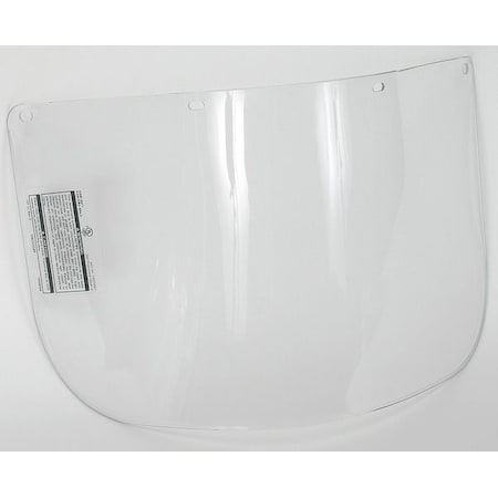 Face Shield Visor, Clear Visor, 8" Height, Uncoated Lens, Clear