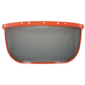 Face Shield Visor, Black, Orange Visor, 6-1/2" Height, Uncoated Lens, Black