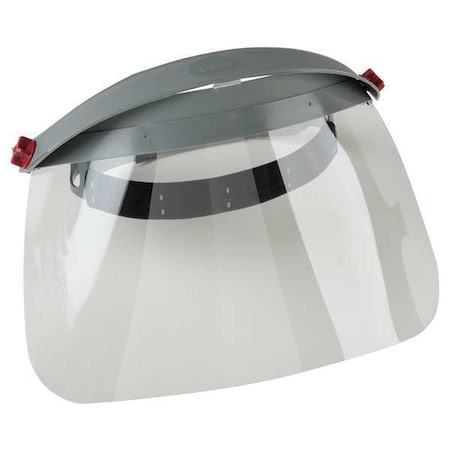 Pinlock Face Shield Assembly, Clear Visor, Polycarbonate, Pinlock Suspension, Uncoated Lens, Gray