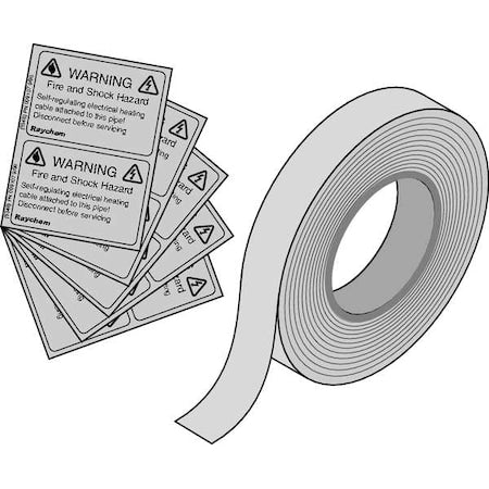 Application Tape, 66', 10 Elec Trace Labls