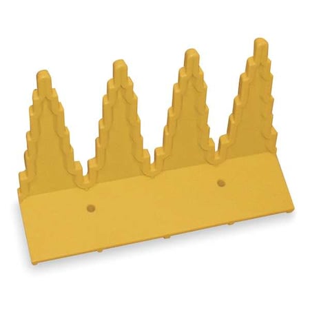 Hygienic Tool Holder, 9 3/8 in L, Yellow
