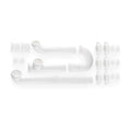 1-1/2 Dia, Polypropylene, White, Kitchen End Outlet, End Out Double Bowl Installation Kit