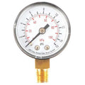 Commercial Pressure Gauge, 0 to 15 psi, 1 1/2 in Dial, 1/8 in NPT, Bottom Location