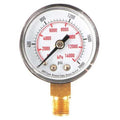 Commercial Pressure Gauge, 0 to 2, 000 psi, 1 1/2 in Dial, 1/8 in NPT, Bottom Location