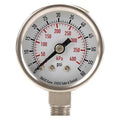 Commercial Pressure Gauge, 0 to 60 psi, 1 1/2 in Dial, 1/8 in NPT, Bottom Location