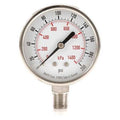 Commercial Pressure Gauge, 0 to 200 psi, 2 1/2 in Dial, 1/4 in NPT, Bottom Location