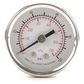 Commercial Pressure Gauge, 0 to 100 psi, 1 1/2 in Dial, 1/8 in NPT, Center Back Location