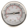 Commercial Pressure Gauge, 0 to 100 psi, 2 in Dial, 1/4 in NPT, Center Back Location